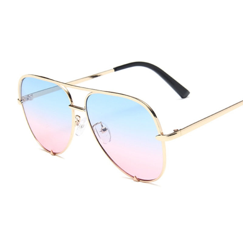 Fashion Vintage Aviation Sunglasses Woman