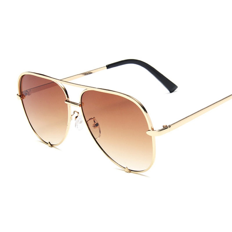 Fashion Vintage Aviation Sunglasses Woman