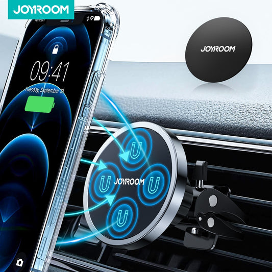 Joyroom 15W Qi Magnetic Car Phone Holder Wireless Charger For iPhone 14 13 12