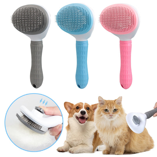 Pet Dog Hair Brush Cat Comb Grooming Care Cat Brush Stainless Steel Comb for Long Hair Dogs