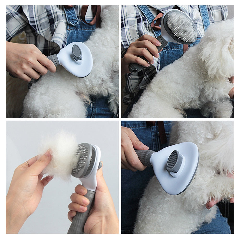 Pet Dog Hair Brush Cat Comb Grooming Care Cat Brush Stainless Steel Comb for Long Hair Dogs