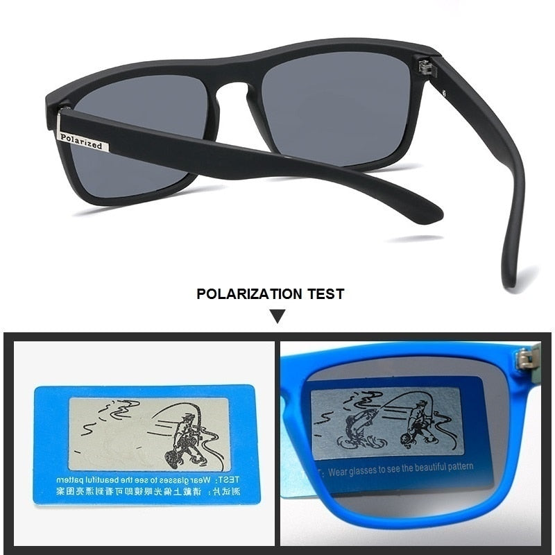 Fashion Square Vintage Polarized Sunglasses Men Women UV400 Eyewear